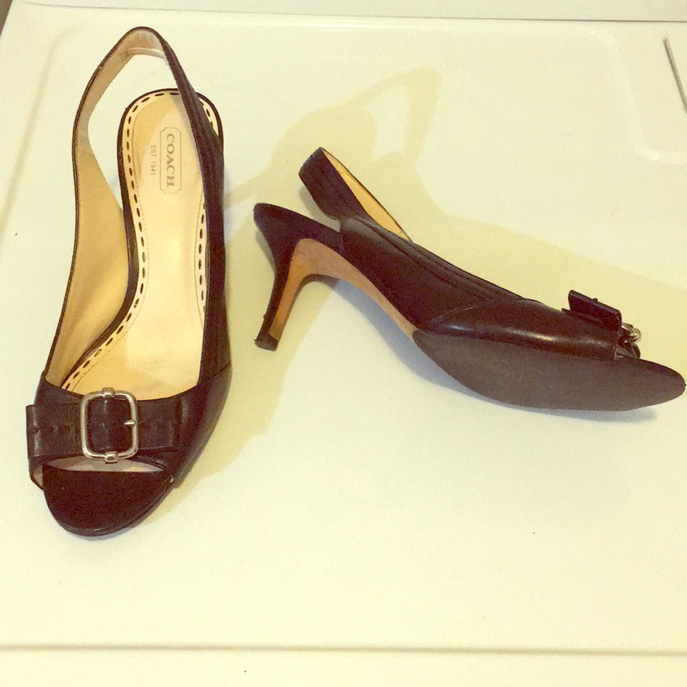 Miranda slingback heel in black